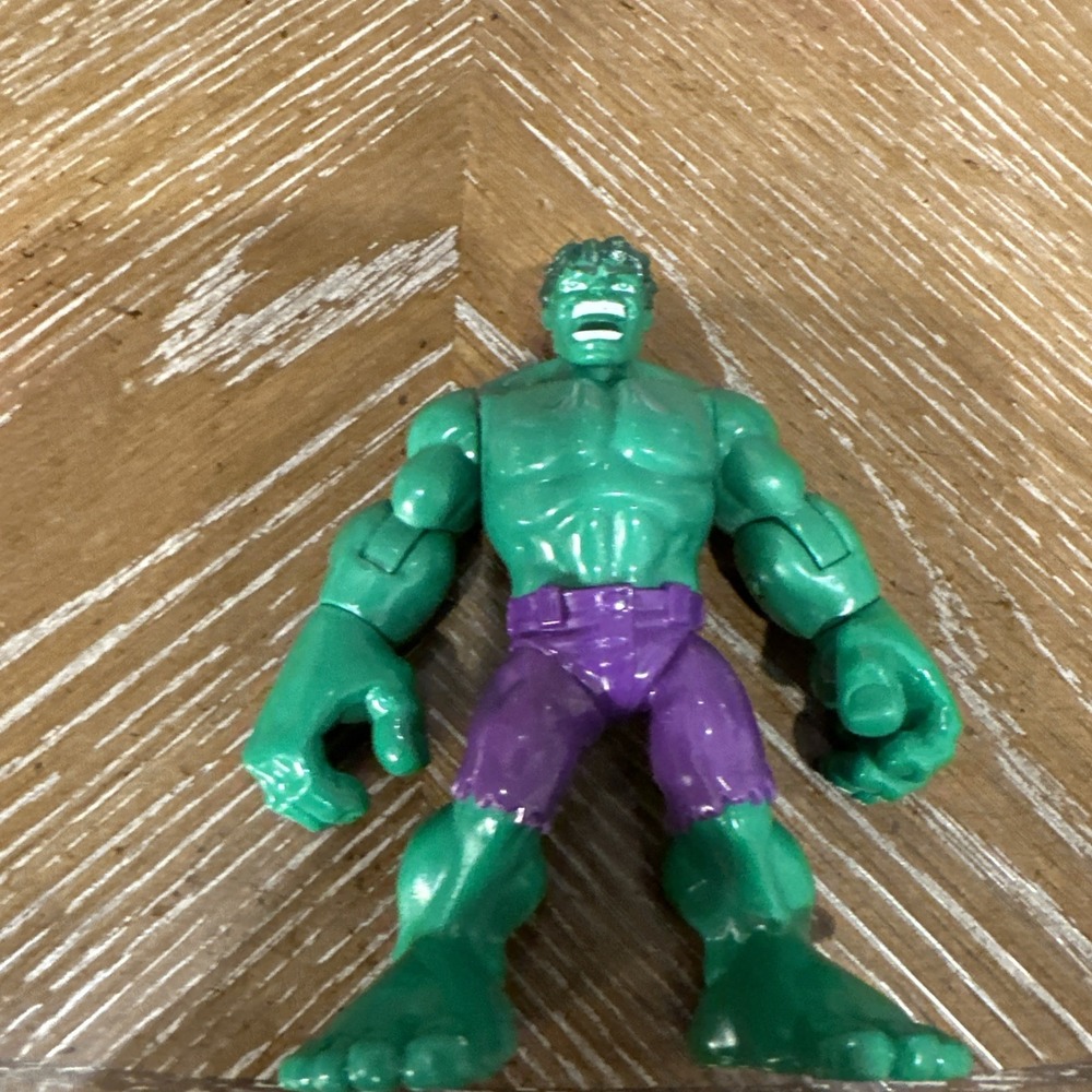 Marvel Avengers Incredible Hulk Action Figure Green Muscle Man Purple Shorts